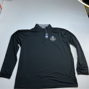 Johnnie-O 2025 College World Series CWS Mens XL Black 1/4 Zip NCAA NWT
